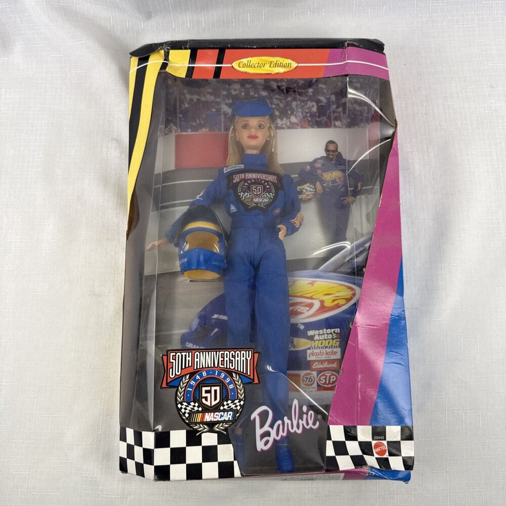 Nascar 50th Anniversary Barbie 20442 *Package Damaged*